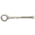 Whitecap 3-3/8 inch 304 stainless steel eye bolt with 1/4 inch stock and 1/2 inch eye