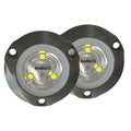 Lumitec SeaBlaze Mini brushed finish underwater light pair, white non-dimming, 890 lumens