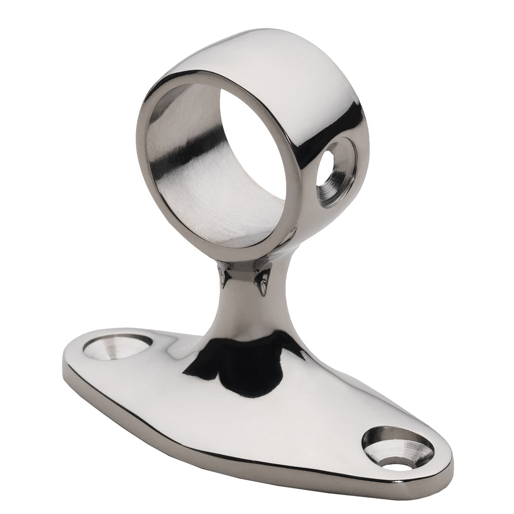 Whitecap 90 degree center handrail stanchion 316 stainless steel 7/8 inch tube OD