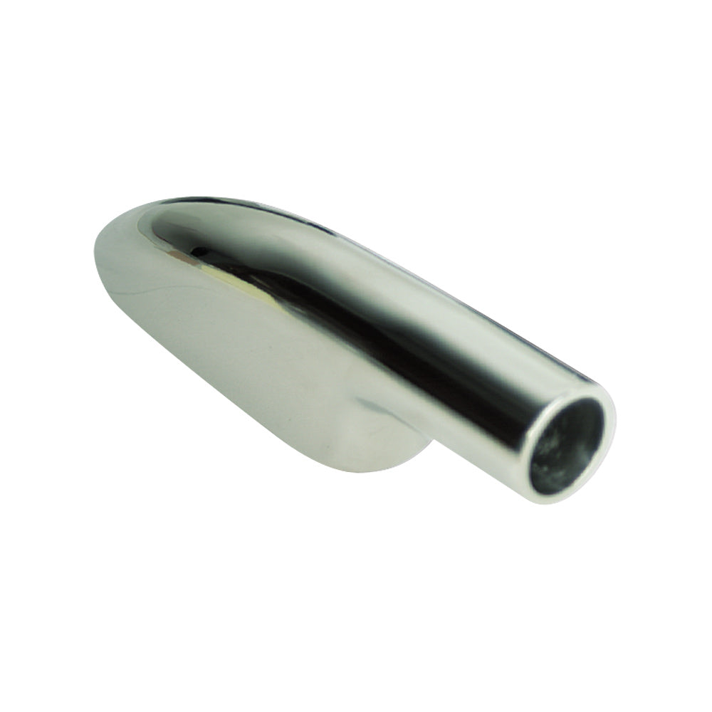 Whitecap 316 stainless steel end-bottom mounted 90° fitting for 1-inch tube O.D. marine railing hardware