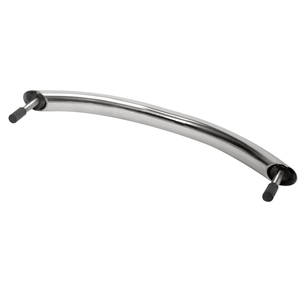 Whitecap 24-inch 304 stainless steel studded hand rail with 2-inch stud post and 1/4-20 stud