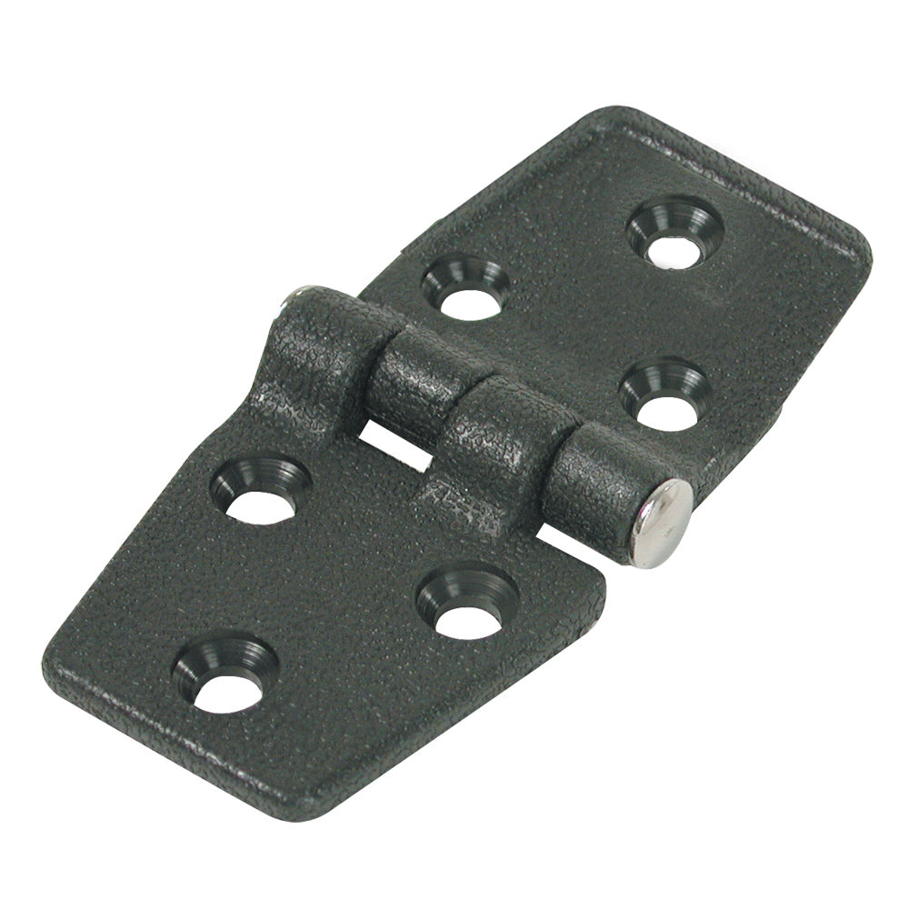 Whitecap 1-1/2 x 3 inch black nylon door hinge for marine hatches and cabin panels