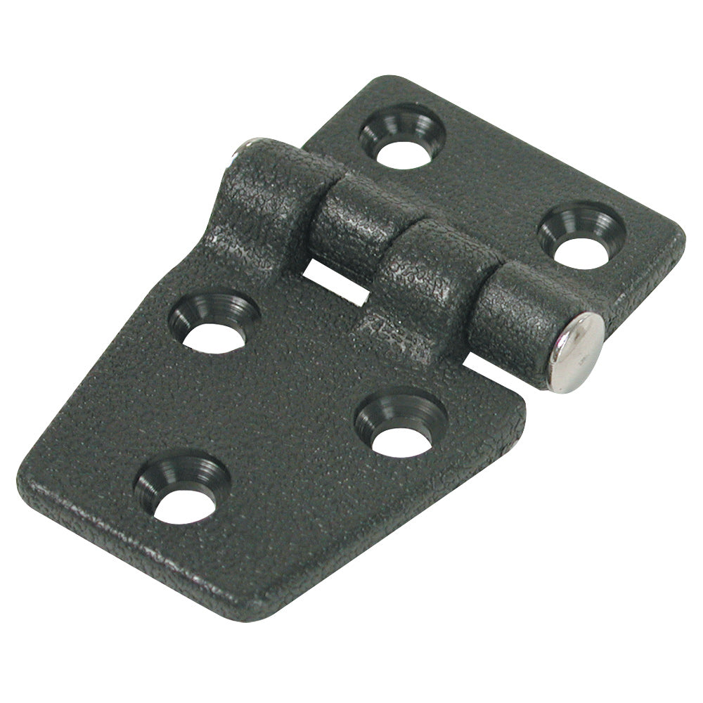 Whitecap 1-3/8 x 2-1/4 inch shortside door hinge black nylon marine hardware