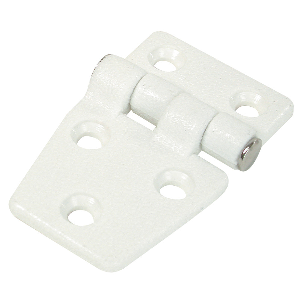 Whitecap white nylon shortside door hinge 1-3/8 x 2-1/4 inch for marine cabinet doors