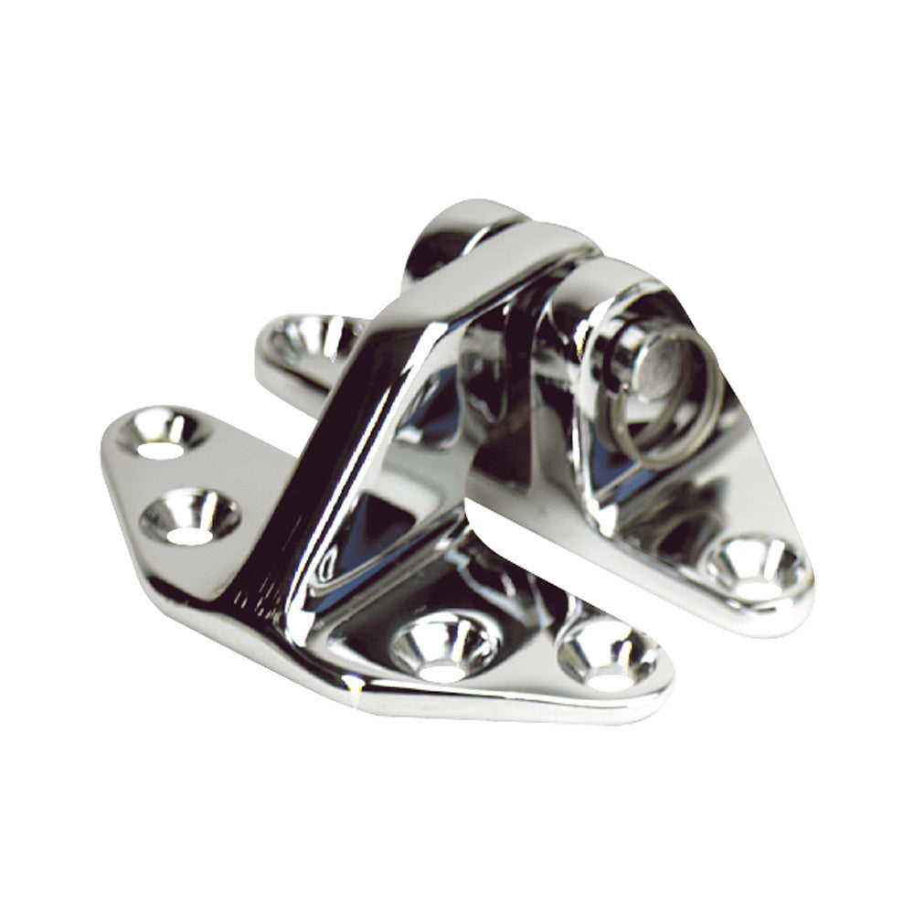 Whitecap 3 x 2-1/2 inch 316 stainless steel standard hatch hinge with #10 fastener pattern