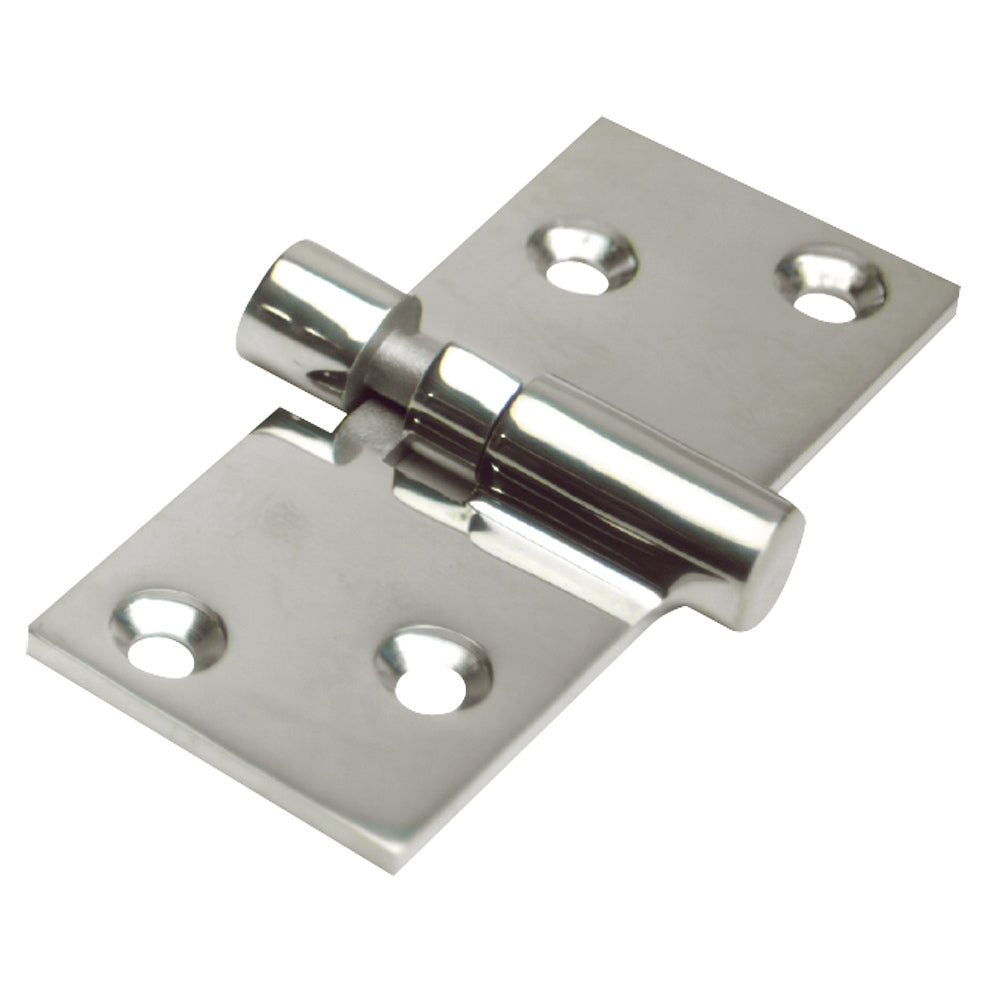 Whitecap 1-1/2 x 3-5/8 inch locking take-apart motor box hinge in 316 stainless steel with 2 pins