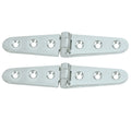 Whitecap Strap Hinge - CP/Brass - 6" x 1-1/8" - Pair