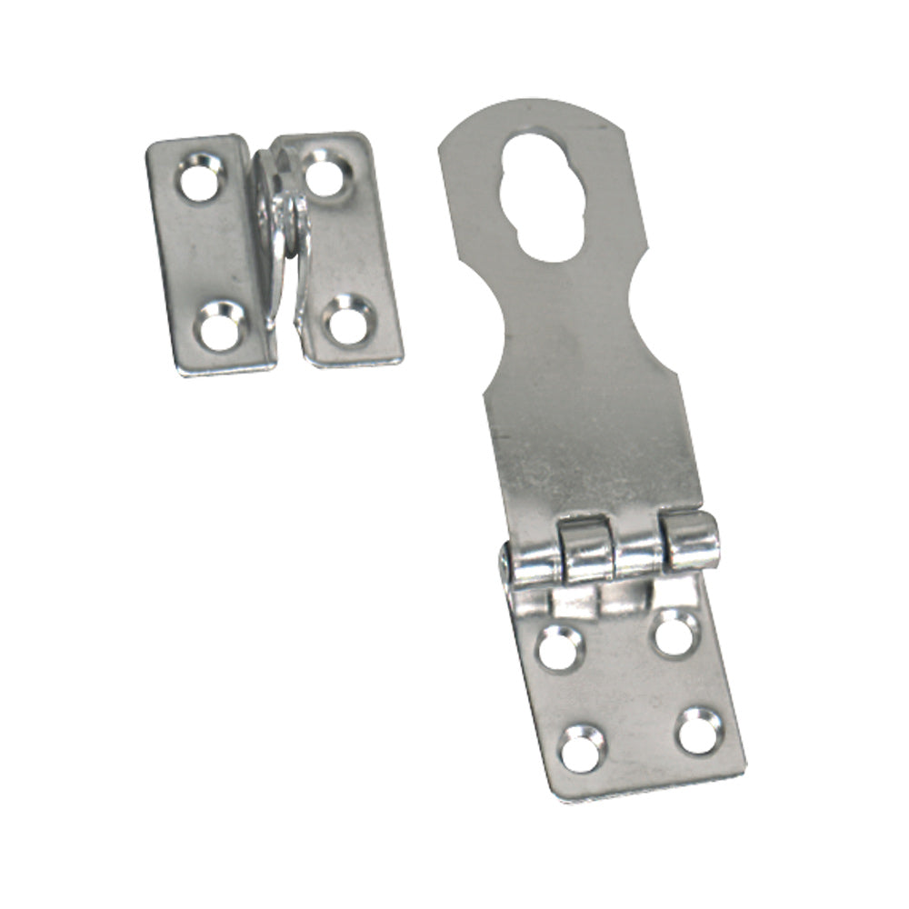 Whitecap 1x3 inch fixed safety hasp 304 stainless steel marine latch