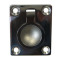 Whitecap 316 stainless steel flush pull ring 1-1/2 x 1-7/8 inch for marine hatches and panels