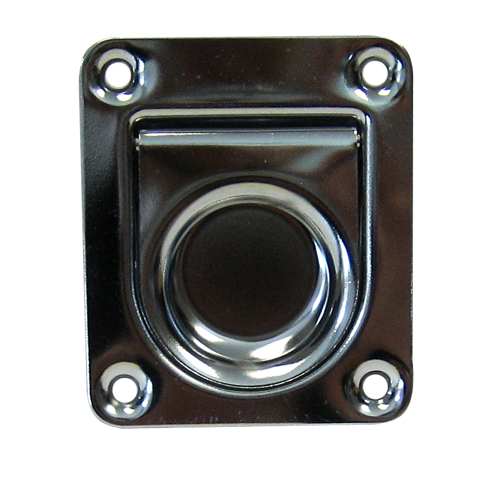 Whitecap 304 stainless steel lift handle 2-1/4 x 2-5/8 inch for marine hatches and compartment lids