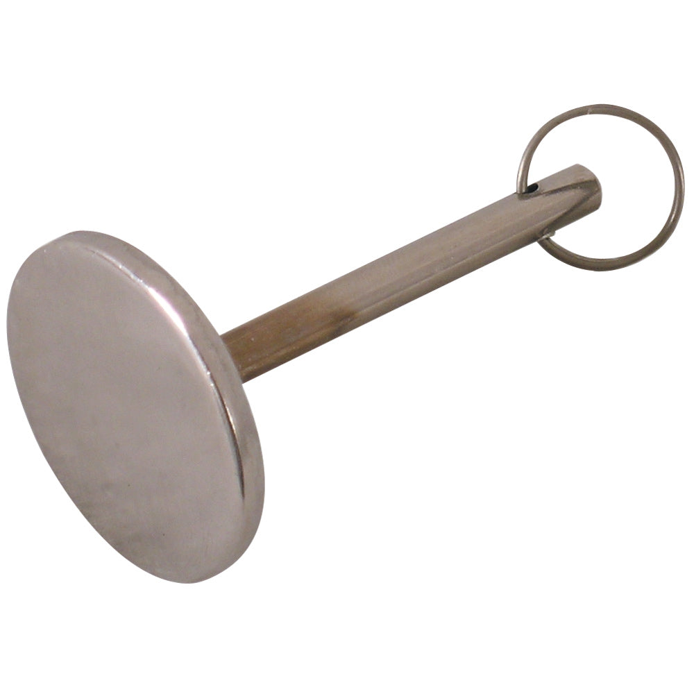 Whitecap 1-1/4" hatch cover pull in 304 stainless steel with 3/16" x 2" shaft