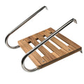 Whitecap teak swim platform with 304 stainless steel hardware for inboard/outboard motors