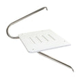 Whitecap white poly swim platform with stainless steel mounting hardware for outboard motor boats