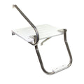 Whitecap white poly swim platform with ladder and stainless hardware for outboard motor boats