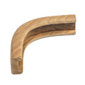 Whitecap teak outside corner bulkhead molding for 3/4-inch track, inside radius 2 inch, outside radius 2-1/2 inch