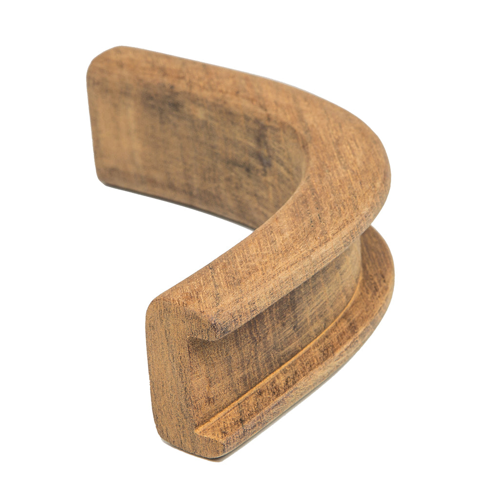 Whitecap teak 3/4 inch inside corner track bulkhead molding with 2-inch inside radius
