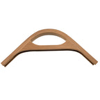 Whitecap teak 3/4" track corner cap with hand hold bulkhead molding