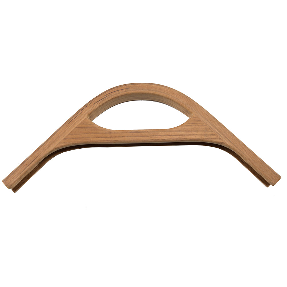Whitecap teak 3/4" track corner cap with hand hold bulkhead molding