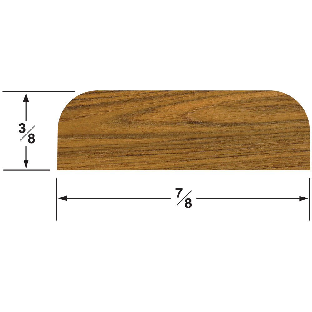Whitecap solid teak batten 7/8 inch wide 5 feet long