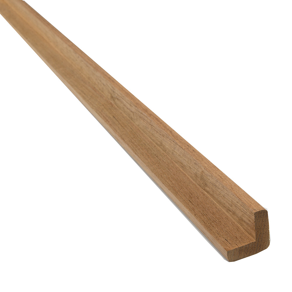 Whitecap large solid teak L molding 5 ft. marine trim piece