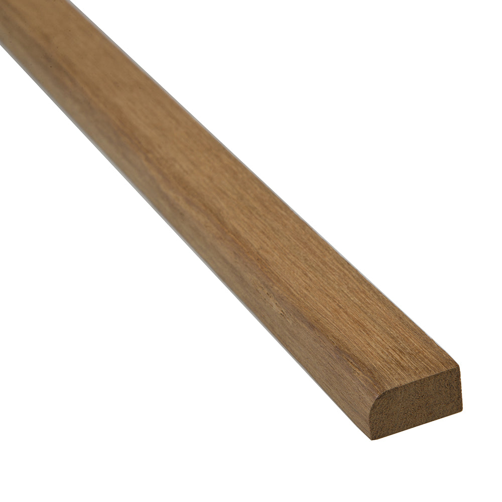 Whitecap large solid teak stop molding 5-foot length for marine trim and cabinetry finishing