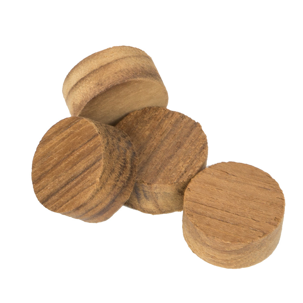 Whitecap 1-inch teak wood plugs, 20-pack, for marine decking and trim