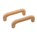 Whitecap teak surface-mount drawer pull 3-5/8 inch center-to-center, 2-pack