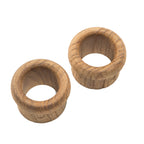 Whitecap teak finger pull 5/8 inch barrel length 1-1/4 inch outer diameter recess mount 2-pack
