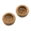 Whitecap teak round drawer pull 1-3/8 inch recess mount 2 pack