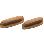 Whitecap 4-inch teak oval drawer pulls, 2-pack with mounting hardware