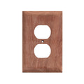 Whitecap teak outlet cover receptacle plate 5-1/16 inch height 3-5/8 inch width