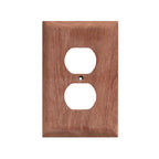 Whitecap teak outlet cover receptacle plate 5-1/16 inch height 3-5/8 inch width