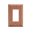 Whitecap teak ground fault outlet cover and receptacle plate, 5-1/16 in. x 3-5/8 in.