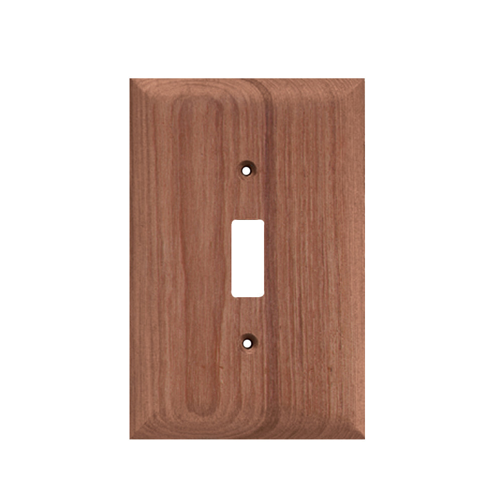 Whitecap teak switch cover and switch plate, 5-1/16 inch height by 3-5/8 inch width