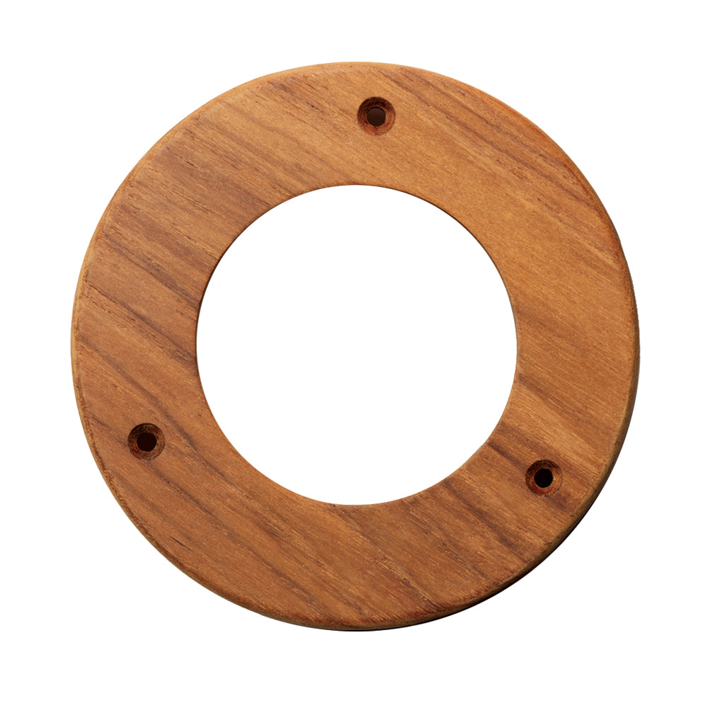 Whitecap teak trim ring 4-inch inner diameter 6-3/8-inch outer porthole finishing ring