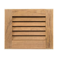 Whitecap teak louvered insert 7-1/2 x 9-1/8 x 3/4 inch for marine cabinetry ventilation