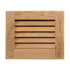 Whitecap teak louvered insert 7-1/2 x 9-1/8 x 3/4 inch for marine cabinetry ventilation