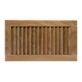 Whitecap teak louvered insert 16 inch by 9-1/8 inch marine cabinet panel