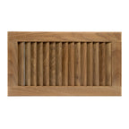 Whitecap teak louvered insert 16 inch by 9-1/8 inch marine cabinet panel