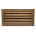 Whitecap teak louvered insert 9-3/8 inch by 18 inch panel with 1/2 inch rabbet for boat cabin doors