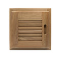 Whitecap teak louvered door and frame right-hand 12x12 inch with 11x11 cutout