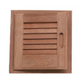 Whitecap teak louvered door and frame left hand 12x12 with 11x11 cutout