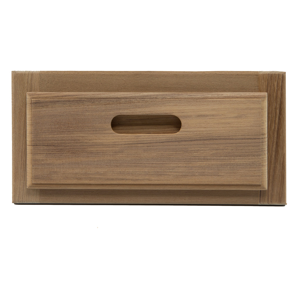 Whitecap teak drawer and door front with frame, 12 inch wide by 6 inch tall