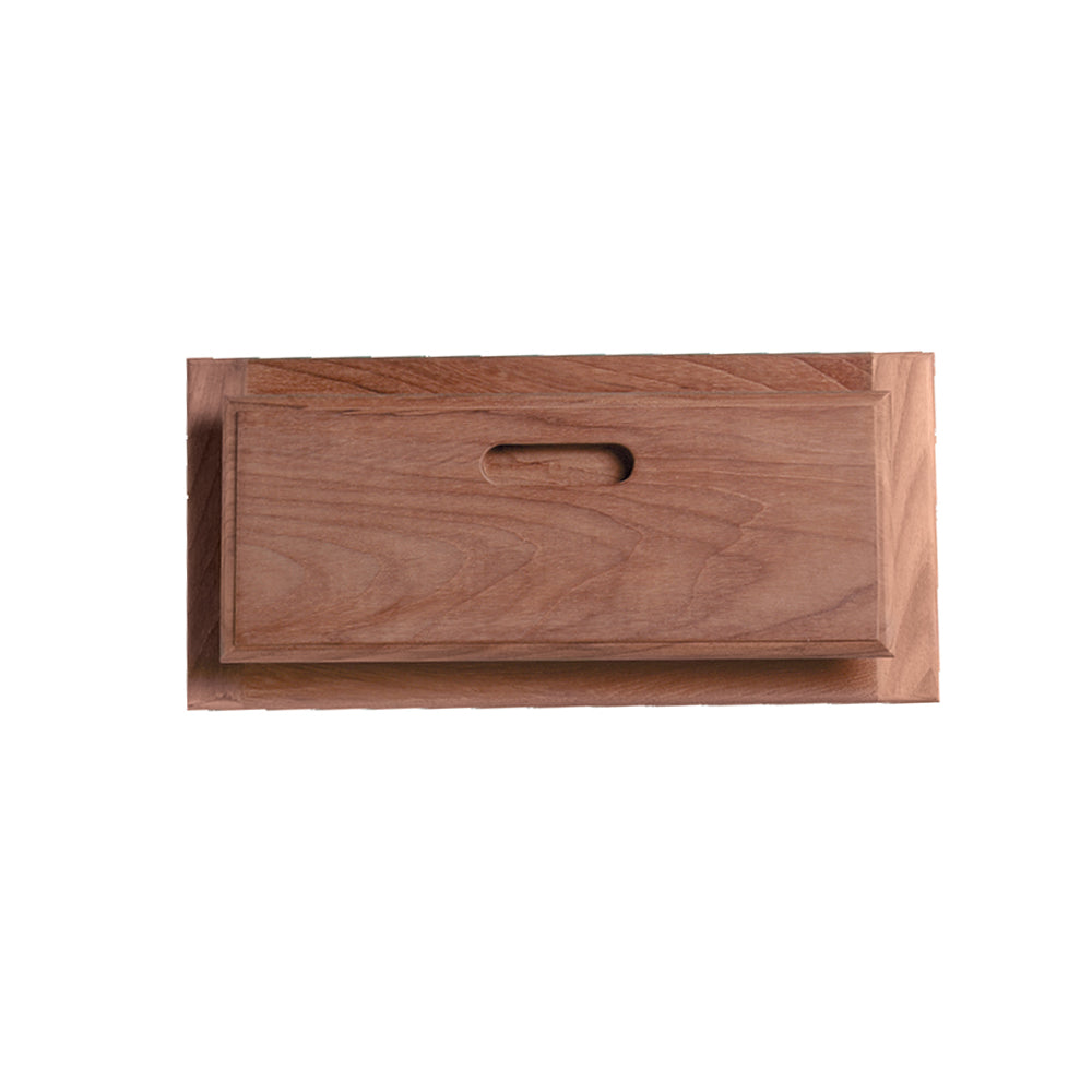 Whitecap teak drawer and door front with frame, 15 inches wide by 7 inches tall