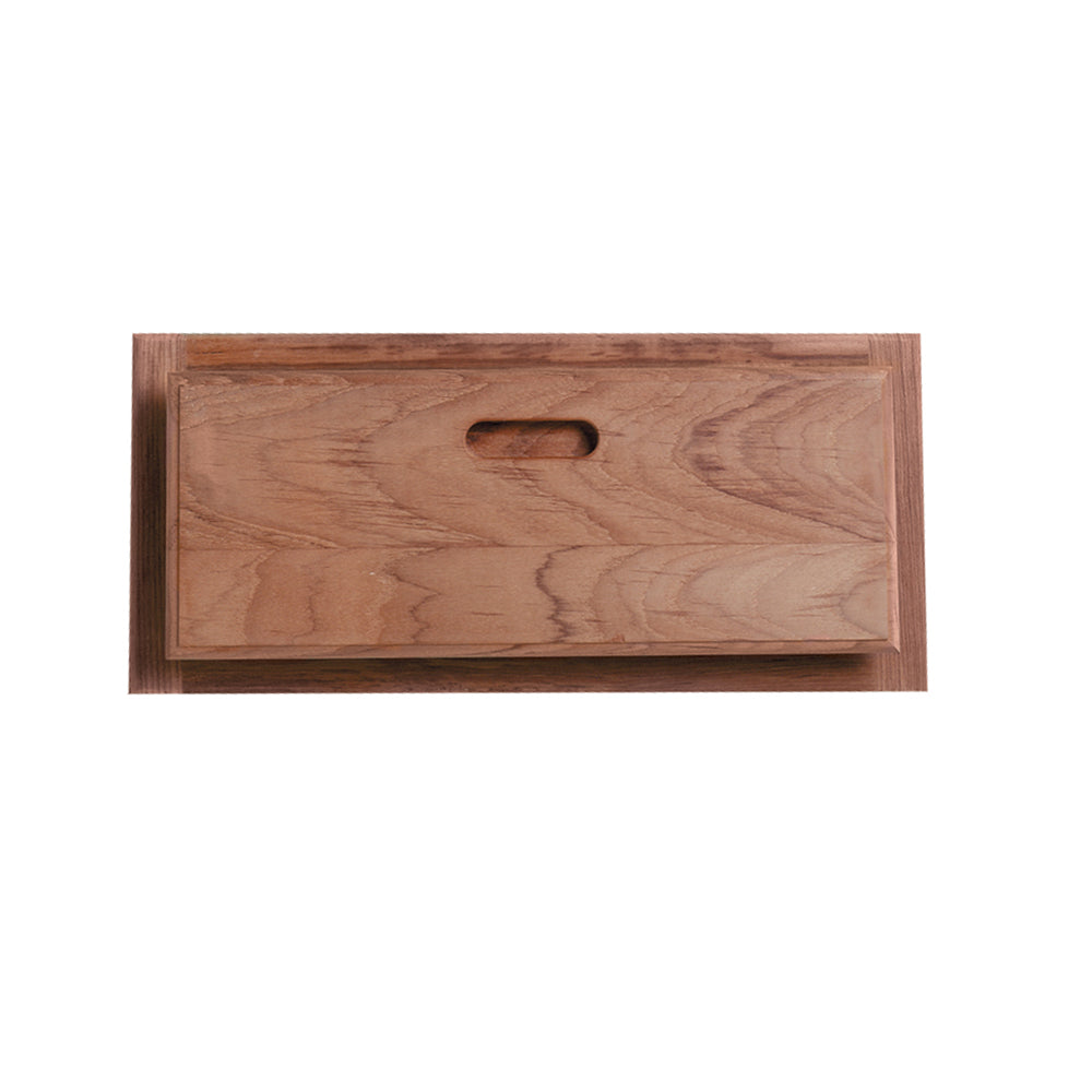 Whitecap teak drawer and door front with frame, 18 inch wide by 8 inch tall