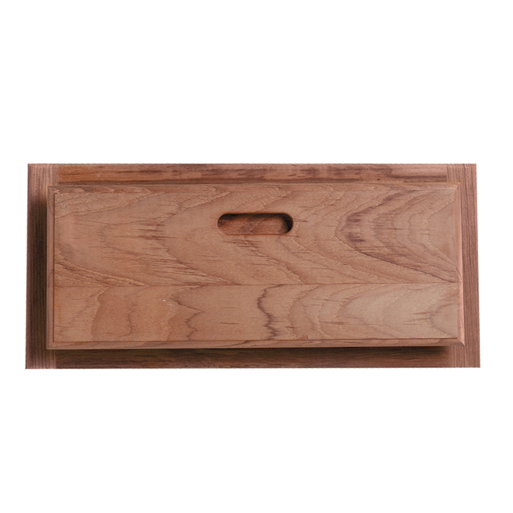 Whitecap teak drawer and door front with frame, 21 inches wide by 9 inches tall