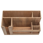 Whitecap teak dish cup and utensil holder 16-1/4 inch length for boat galley