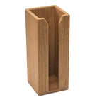 Whitecap teak modular cup rack holding 3 to 4 cups, 10-3/8 inch height by 4-1/4 inch width and depth
