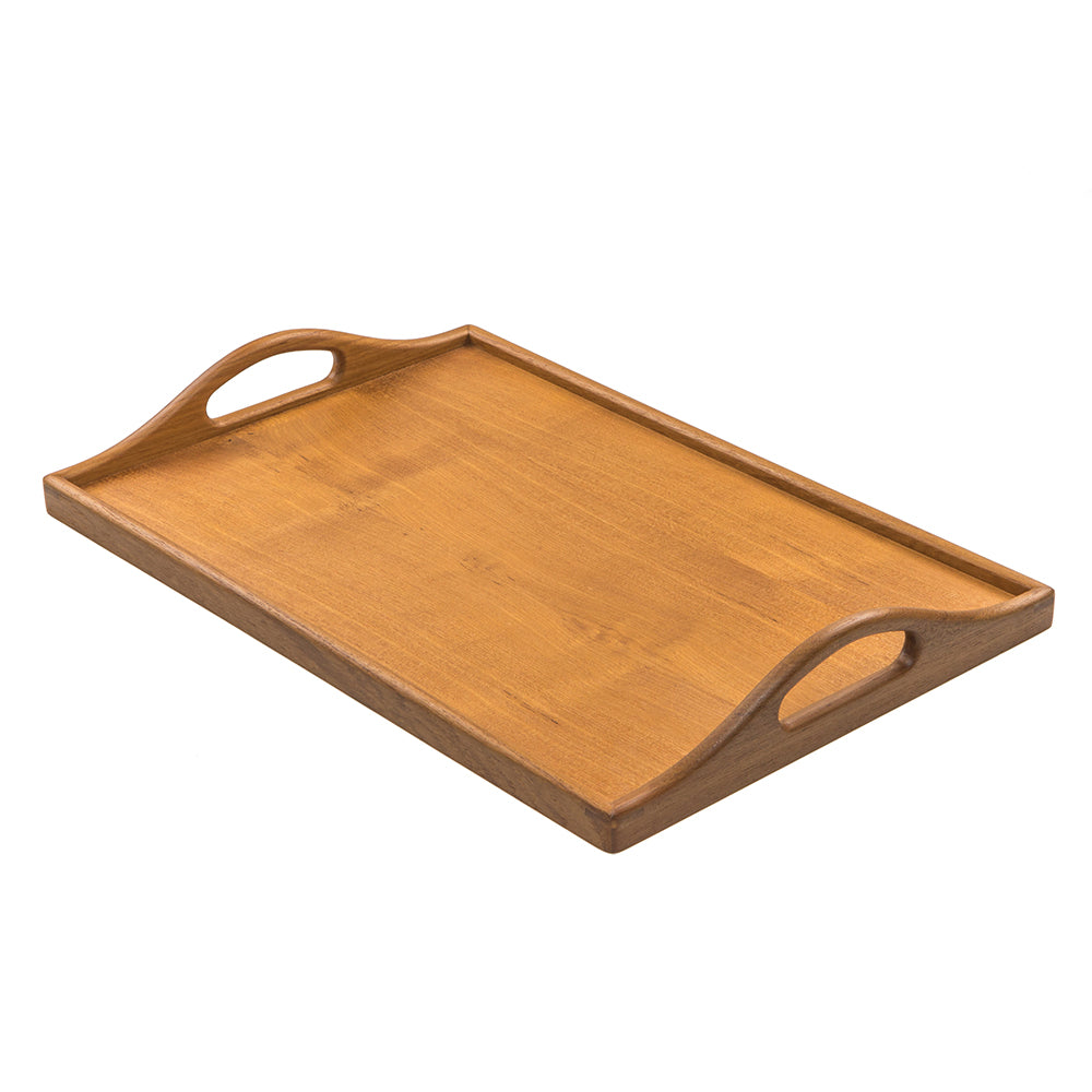 Whitecap oiled teak serving tray 18-3/4 inch length for marine use