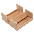 Whitecap teak stay-put napkin holder with oiled finish, 7-3/8 inch wide